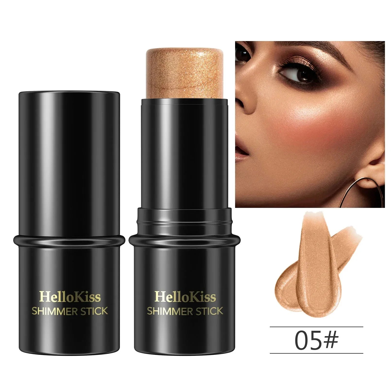 Highlighting&Bronzer Stick Face Brightening Blusher Rouge Concealer Pen Long Lasting Corrector Nose Shadow Contouring Cosmetics